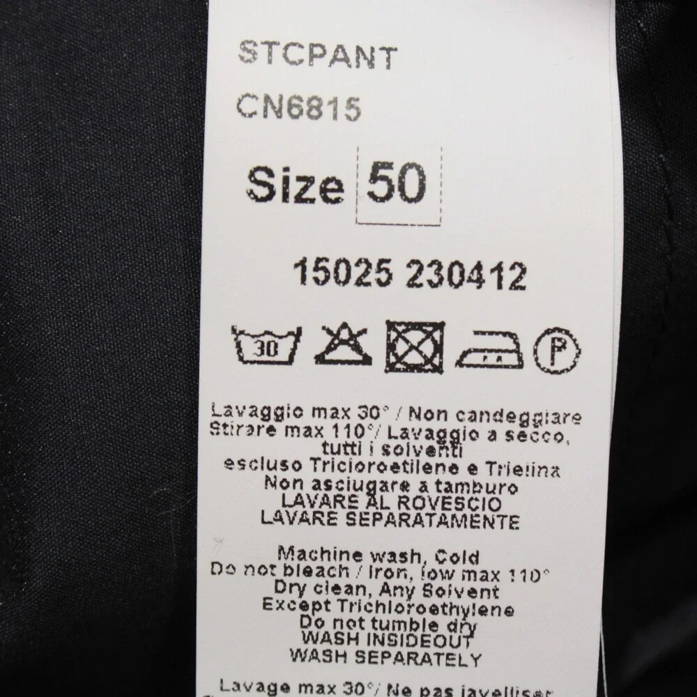 Fradi NWT Pleated Chinos / Casual Pants Size 50 (US 34) in Blue Cotton Blend